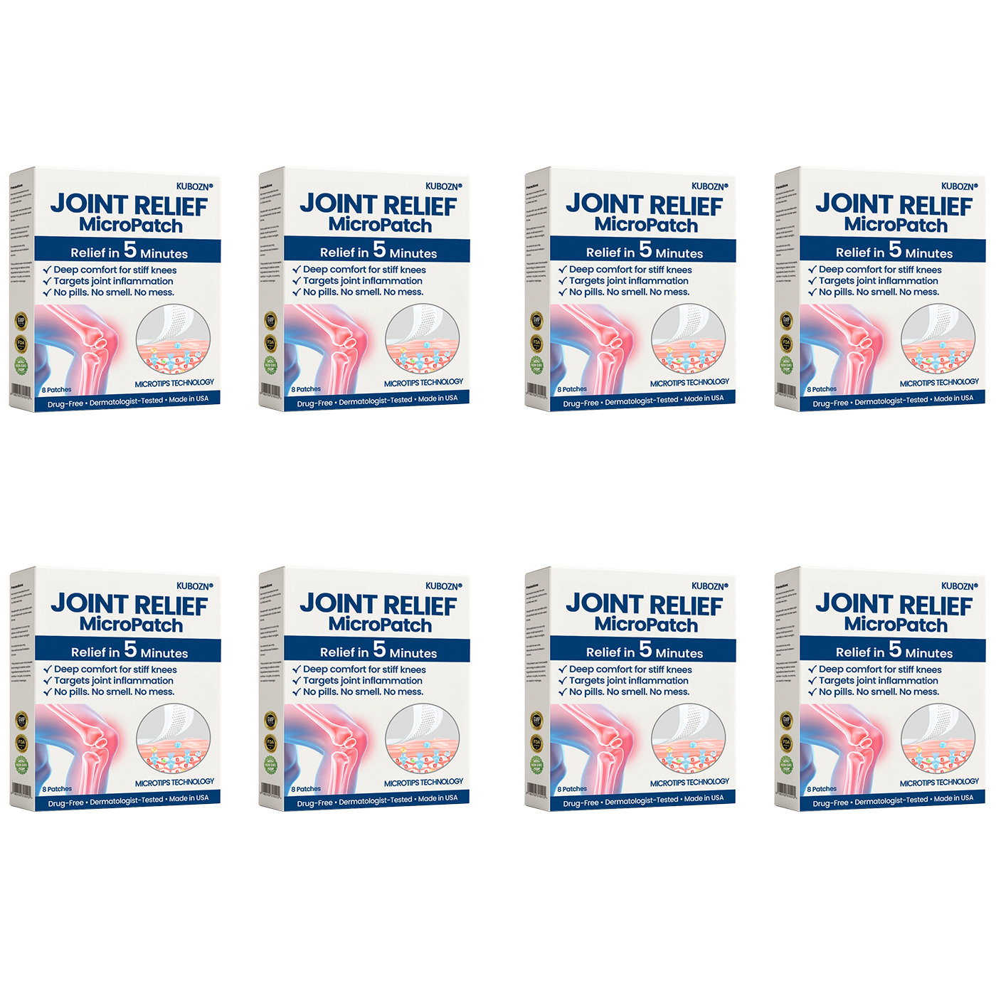 KUBOZN® Joint Relief MicroPatch – Fast Soothing for Knee Pain (Offer)