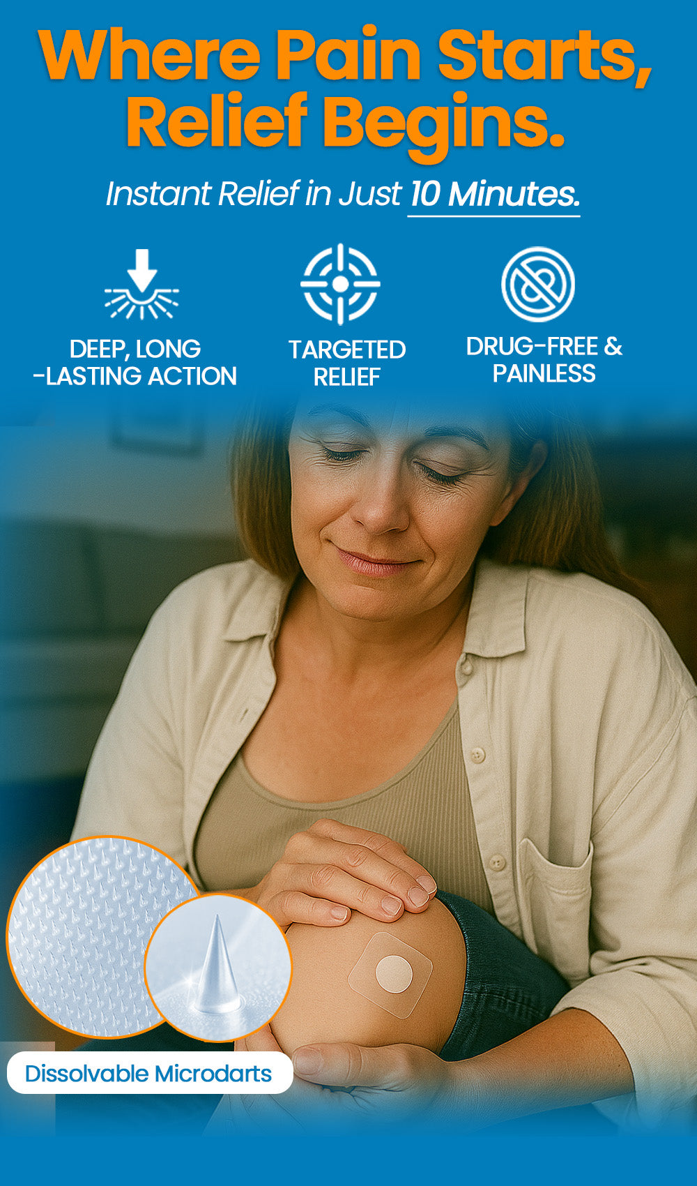 KUBOZN® Joint Pain & Inflammation Relief Microdarts Patch 21 lazy image mobile