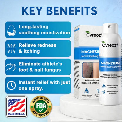 ✅  Official Store: Cvreoz® Magnesium Herbal Psoriasis Spray ⚕️ FDA Certified (for the treatment of psoriasis and eczema, improvement of bacterial infections in the genital area, treatment of acne and warts, eliminates psoriasis and eczema, etc.)