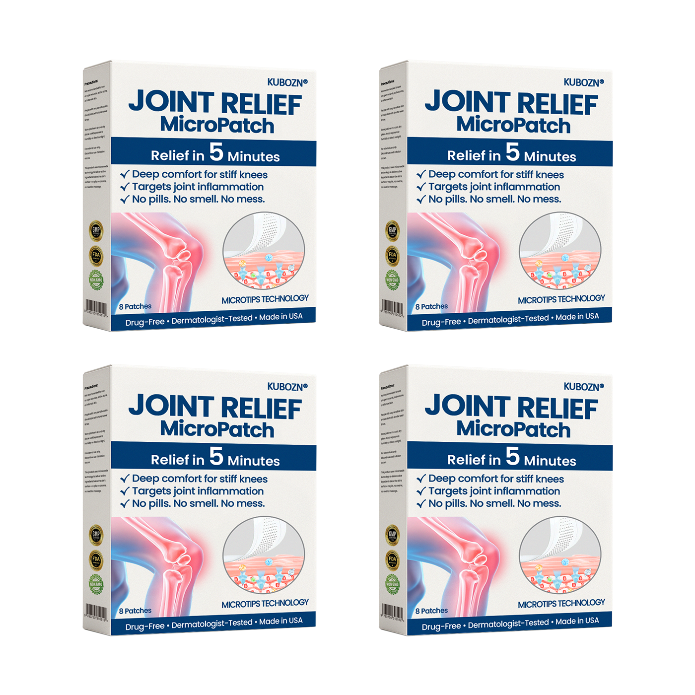 KUBOZN® Joint Relief MicroPatch – Fast Soothing for Knee Pain (Offer)