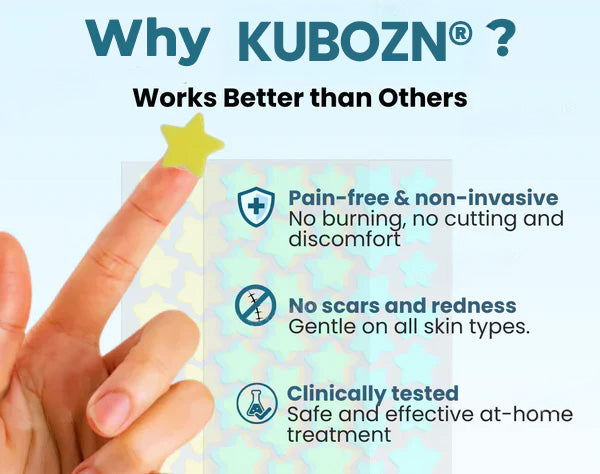 ✨KUBOZN® Pro MicroDarts Star Patch – Painless, Fast & Effective Skin Tag Removal