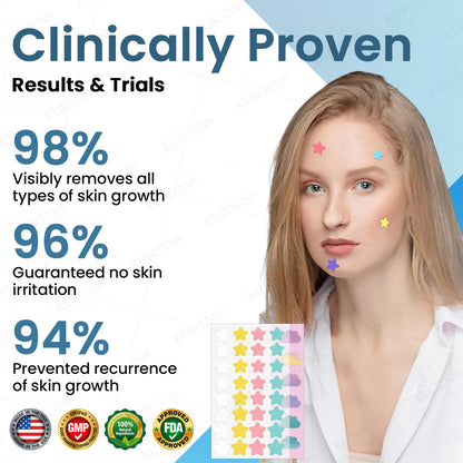 ✨KUBOZN® Pro MicroDarts Star Patch – Painless, Fast & Effective Skin Tag Removal