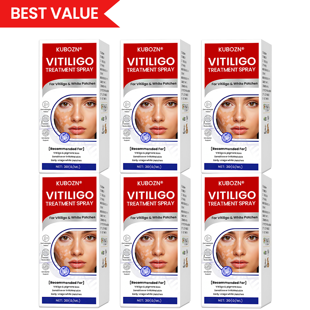 KUBOZN® Vitiligo Treatment Spray 🌿 Herbal Formula Certified — (Supports Repigmentation, Prevents New Spots, and Restores Natural Skin Tone Without Steroids) (zth)