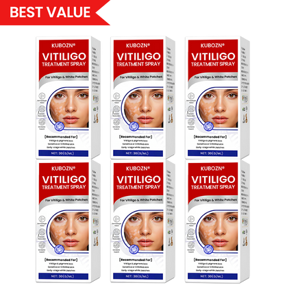 KUBOZN® Vitiligo Treatment Spray 🌿 Herbal Formula Certified — (Supports Repigmentation, Prevents New Spots, and Restores Natural Skin Tone Without Steroids) (zth)