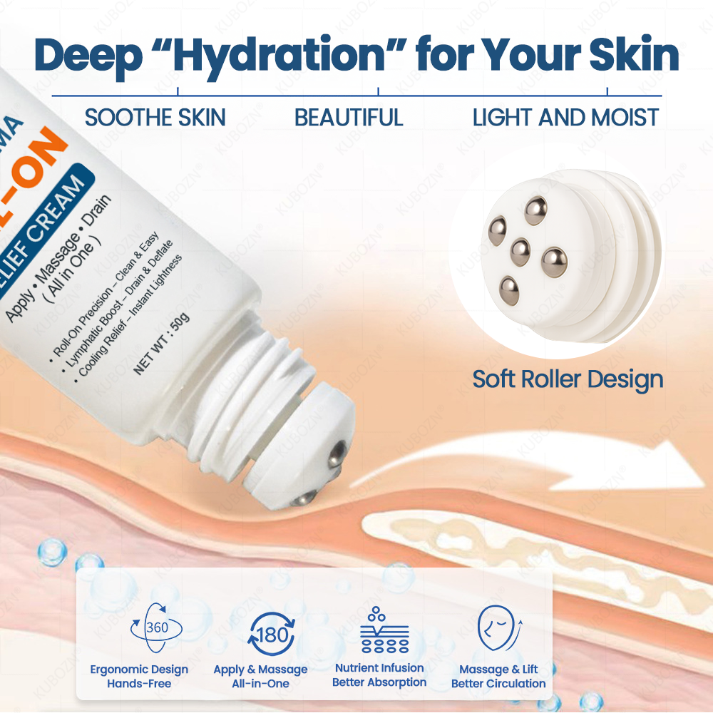 KUBOZN® Roll-On Cream for Lymphatic Drainage & Swelling Relief (offer)