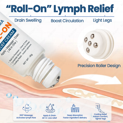 KUBOZN® Roll-On Cream for Lymphatic Drainage & Swelling Relief (Offer)