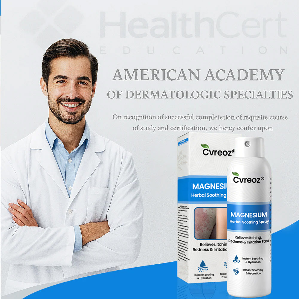 ✅  Official Store: Cvreoz® Magnesium Herbal Psoriasis Spray ⚕️ FDA Certified (for the treatment of psoriasis and eczema, improvement of bacterial infections in the genital area, treatment of acne and warts, eliminates psoriasis and eczema, etc.)