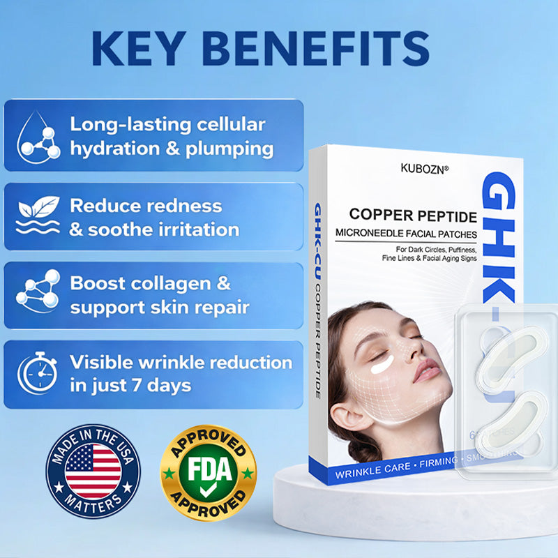 KUBOZN® GHK-Cu Microneedle Facial Patches (Offer)