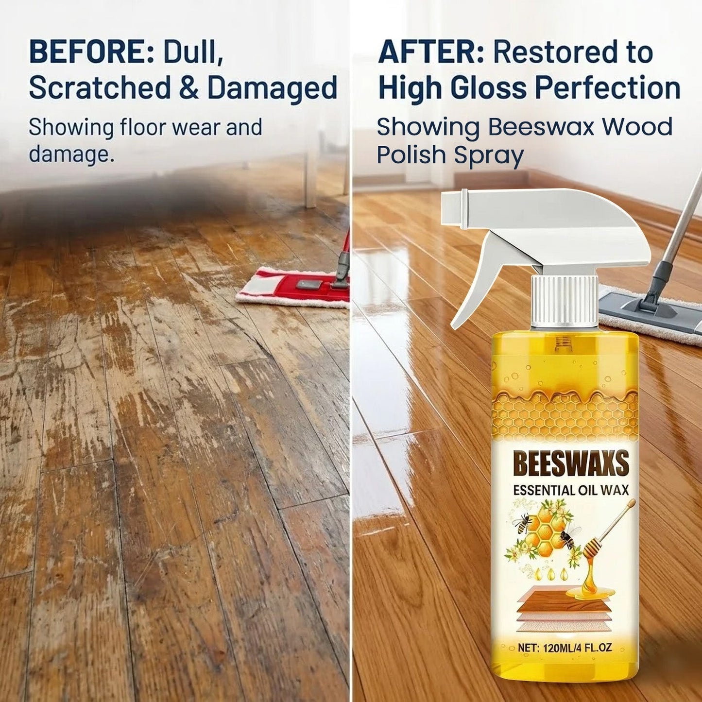 Ajaxfit™2026 HOT SALE🔥Beeswax Wood Polish Spray