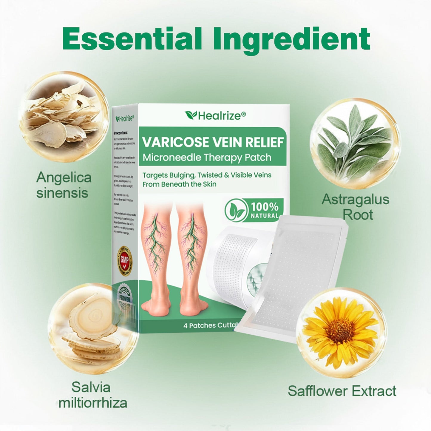 👨‍⚕️🔥Healrize® VeinEase Microneedle Care Patch⚡Instant Relief, Long-Term Results