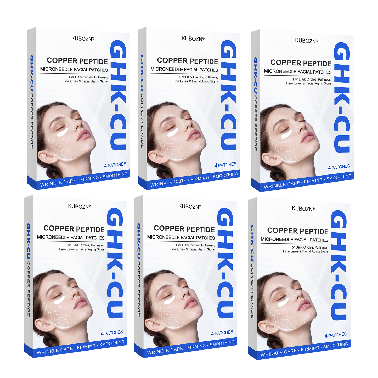 KUBOZN® GHK-Cu Microneedle Facial Patches
