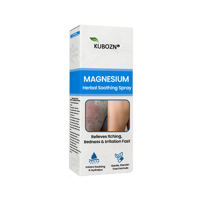 ✅  Official Store:KUBOZN® Magnesium Herbal Spray – Fast Relief for Psoriasis & Eczema | No-Rub, Steroid-Free