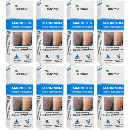 ✅  Official Store:KUBOZN® Magnesium Herbal Spray – Fast Relief for Psoriasis & Eczema | No-Rub, Steroid-Free