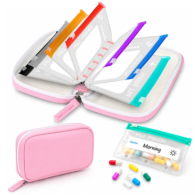 Modular Wellness Wallet – 7-Day Travel Pill & Vitamin Organizer Case (OFFER)