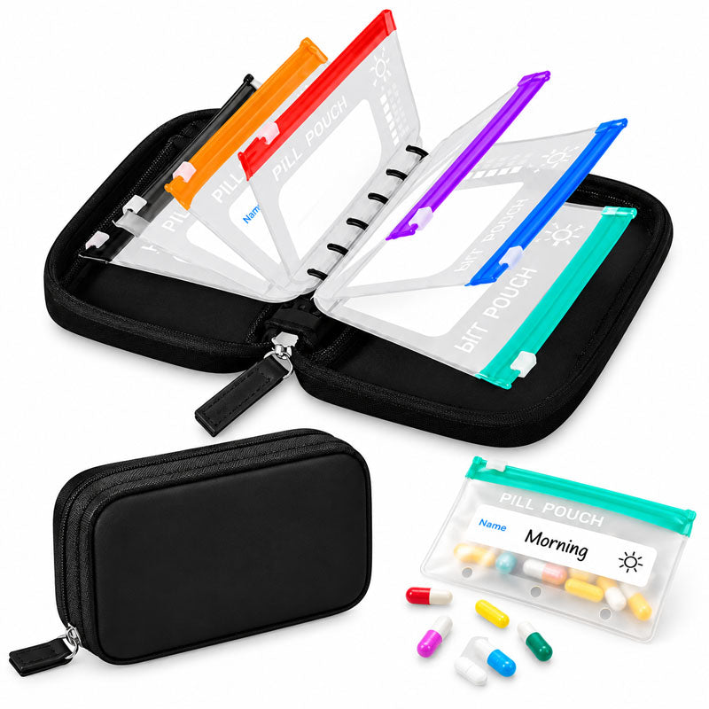 Modular Wellness Wallet – 7-Day Travel Pill & Vitamin Organizer Case (OFFER)