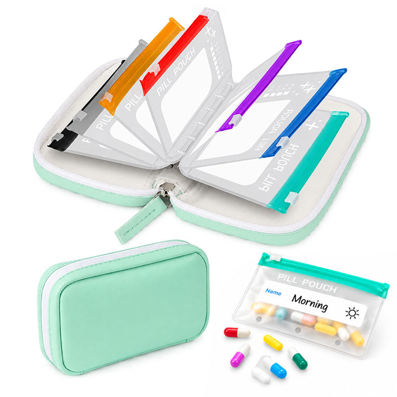 Modular Wellness Wallet – 7-Day Travel Pill & Vitamin Organizer Case (OFFER)