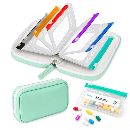 Modular Wellness Wallet – 7-Day Travel Pill & Vitamin Organizer Case (OFFER)