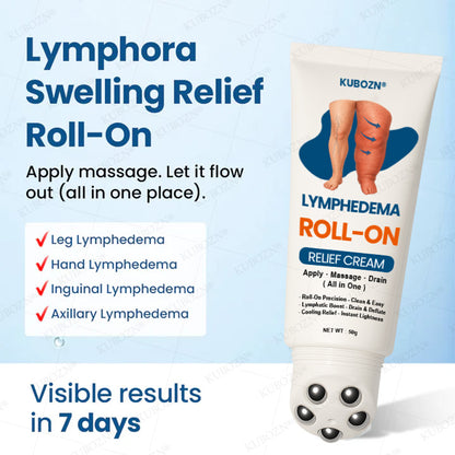 KUBOZN® Roll-On  Cream for Lymphatic Drainage & Swelling Relief